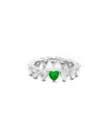 Anello Cuore Eternity -...