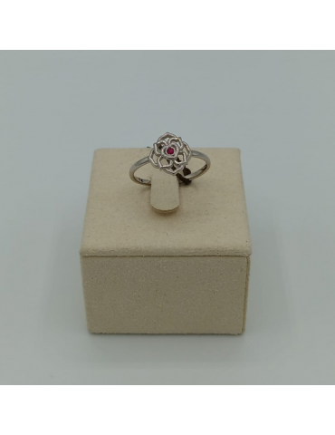 Anello in argento rosa...