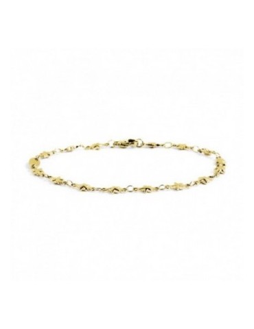 BRACCIALE ORO CATENA STELLE