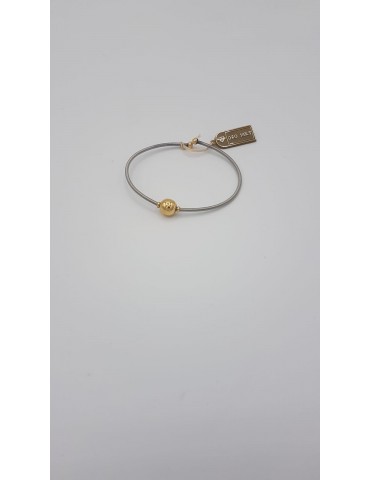 Bracciale oro e acciaio